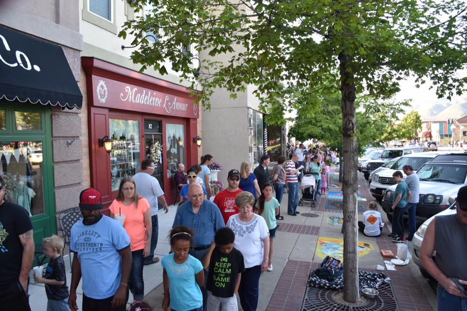 Chalk Art Festival Crowds