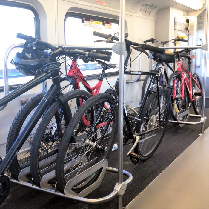 Bikes on the UTA FrontRunner