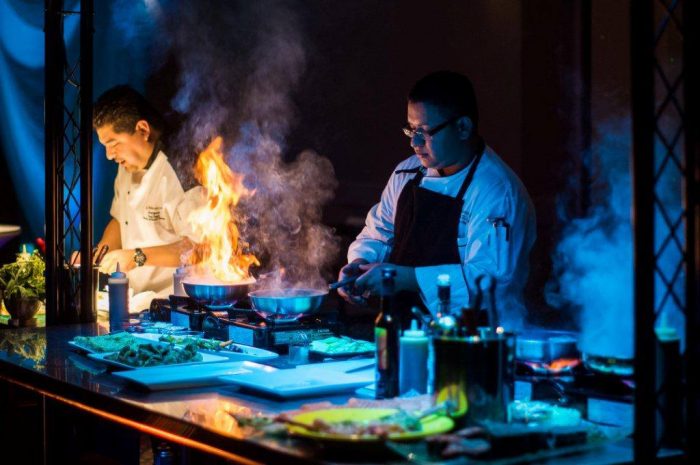 Food prepared on site by chefs at the Davis Conference Center