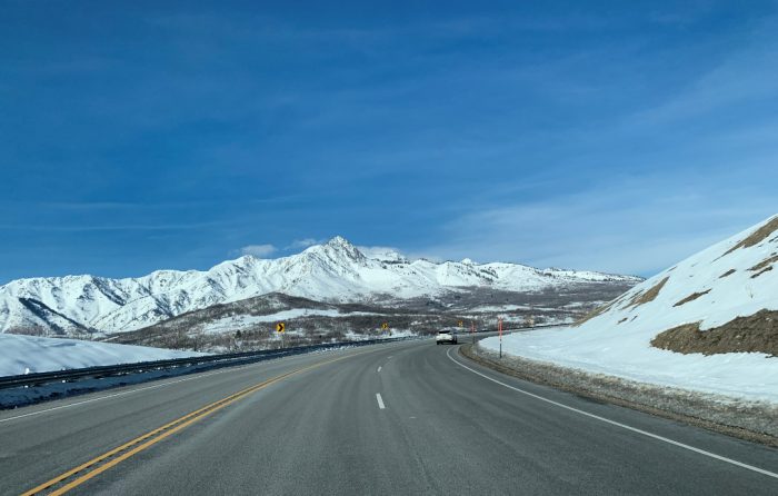 Road to Snowbasin Ski Resort from Davis County Utah