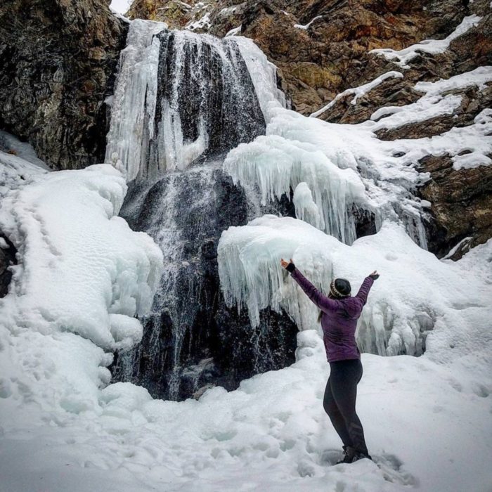 Frozen Waterfall Hike