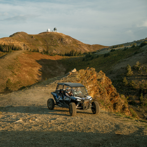 A family ATVing Farmington Canyon