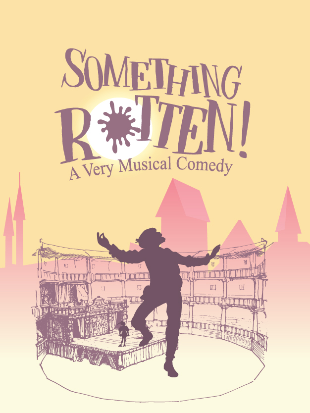 Something Rotten! performance poster at the CenterPoint Legacy Theatre