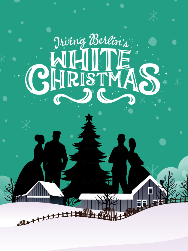 Irving Berlin's White Christmas performance poster at the CenterPoint Legacy Theatre